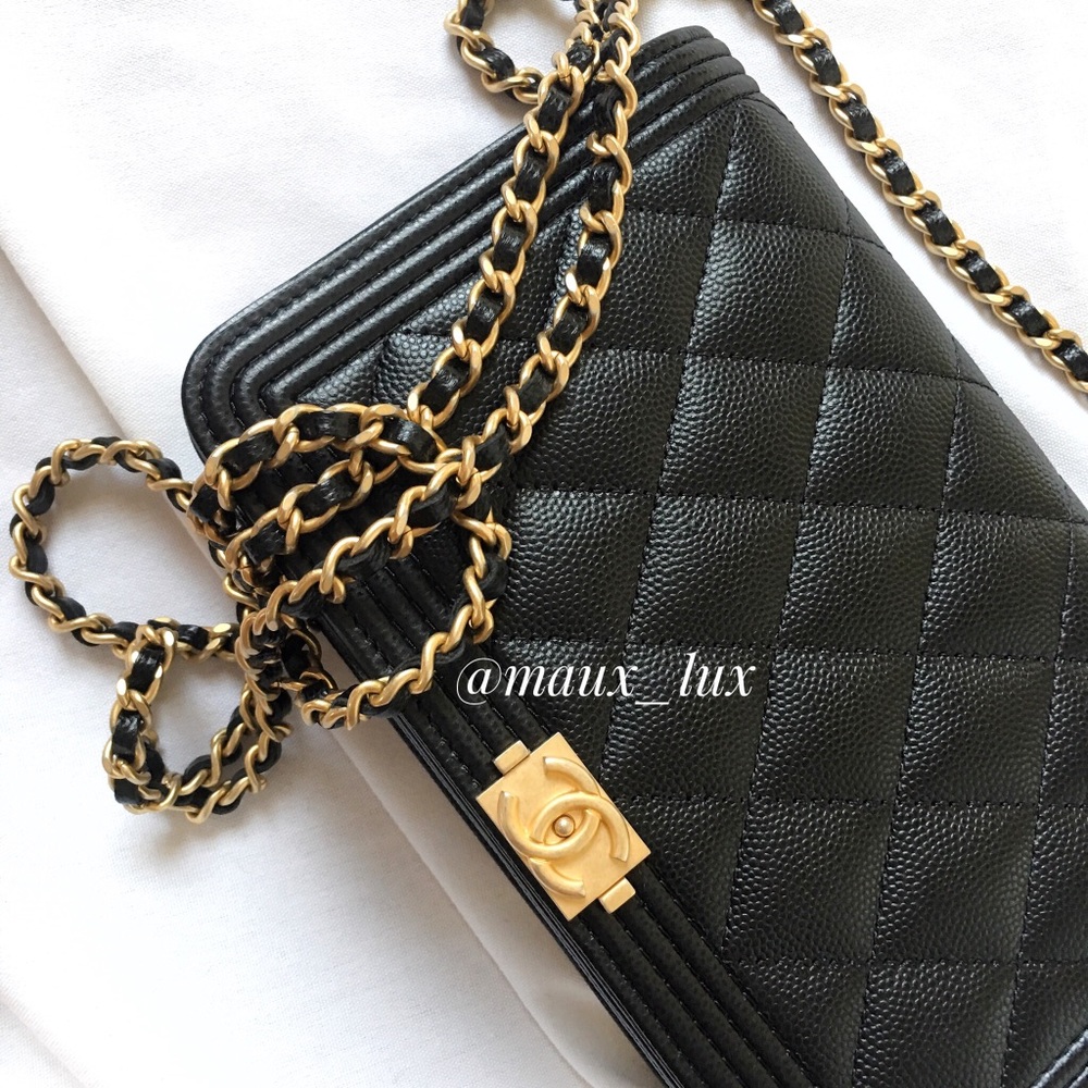 🌸SOLD🌸 Part II: Caviar Chanel WOC Boy Bag - Picture 1 of 8